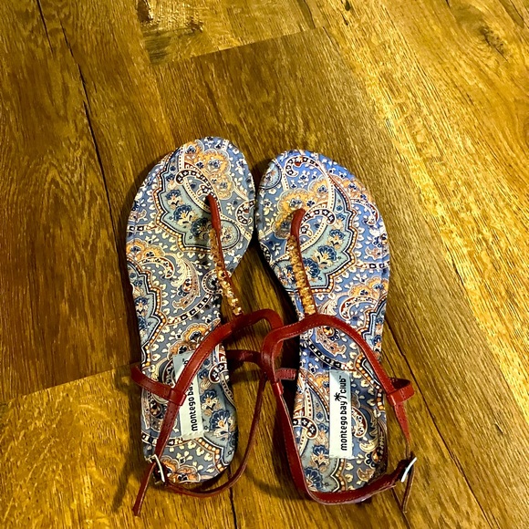 Montego Bay Club  Rhinestone Sandals - Picture 3 of 5